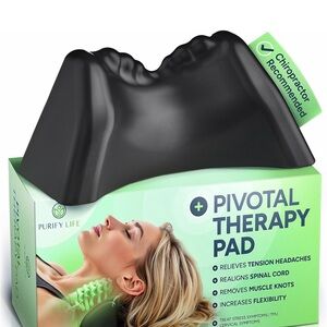 Black Pivotal Therapy Pad - Neck Support Pillow